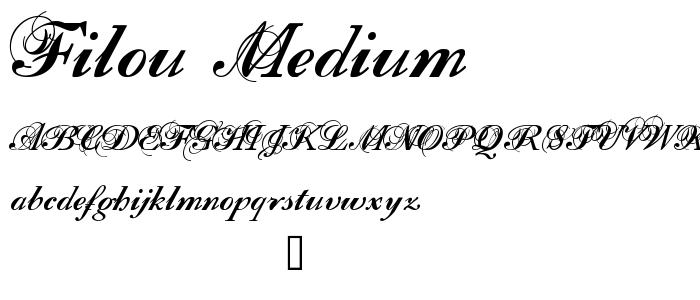 Filou Medium font